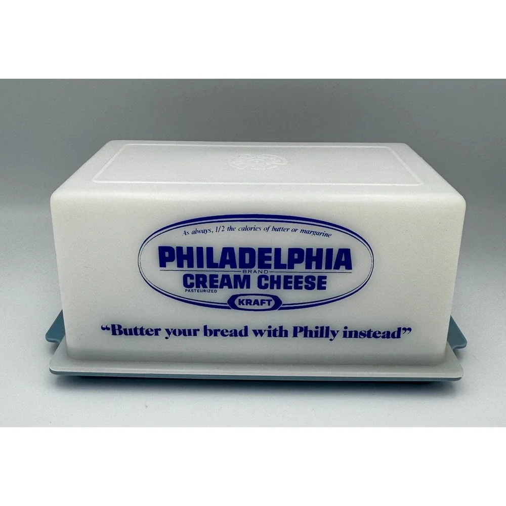 Vintage Philadelphia Cream Cheese Container Frig-O-Seal Plastic Storage Keeper